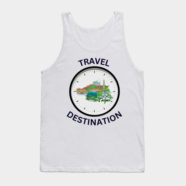 Travel to Taipei Tank Top by Voxen X